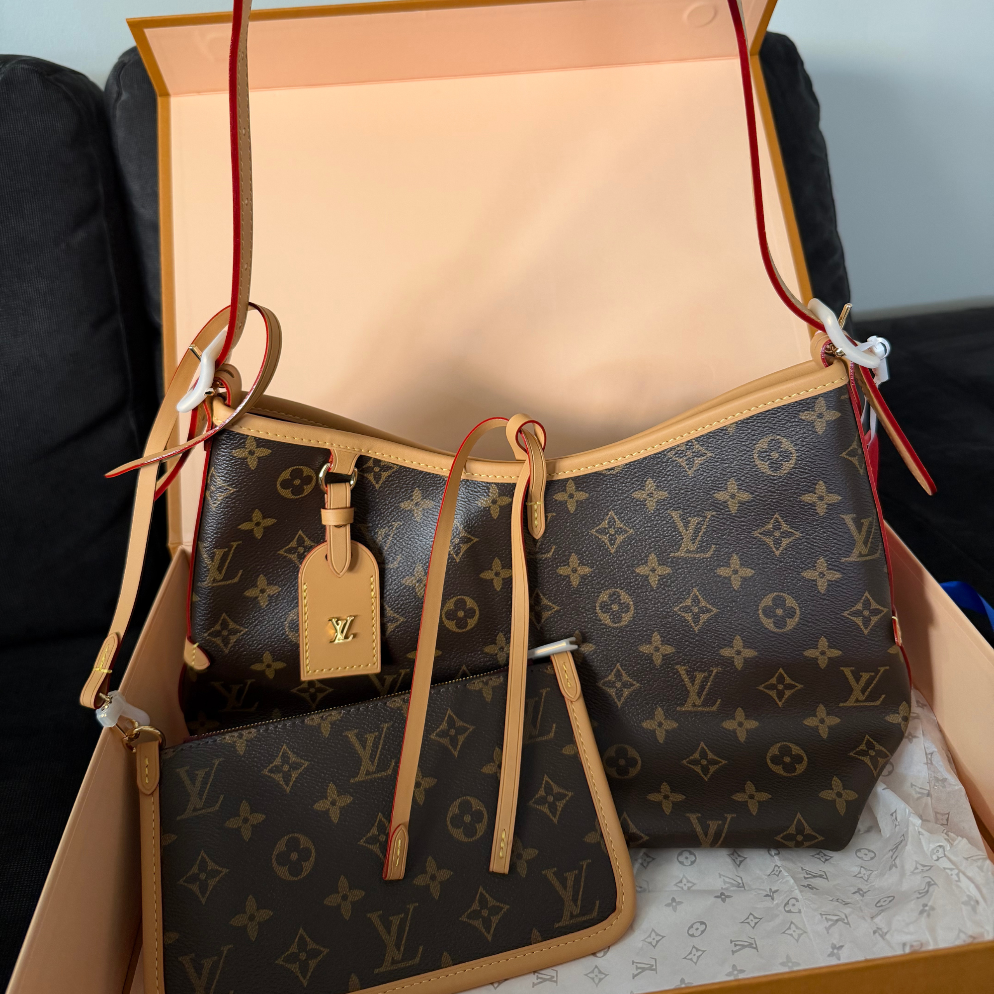 Cartera LV CarryAll Monogram