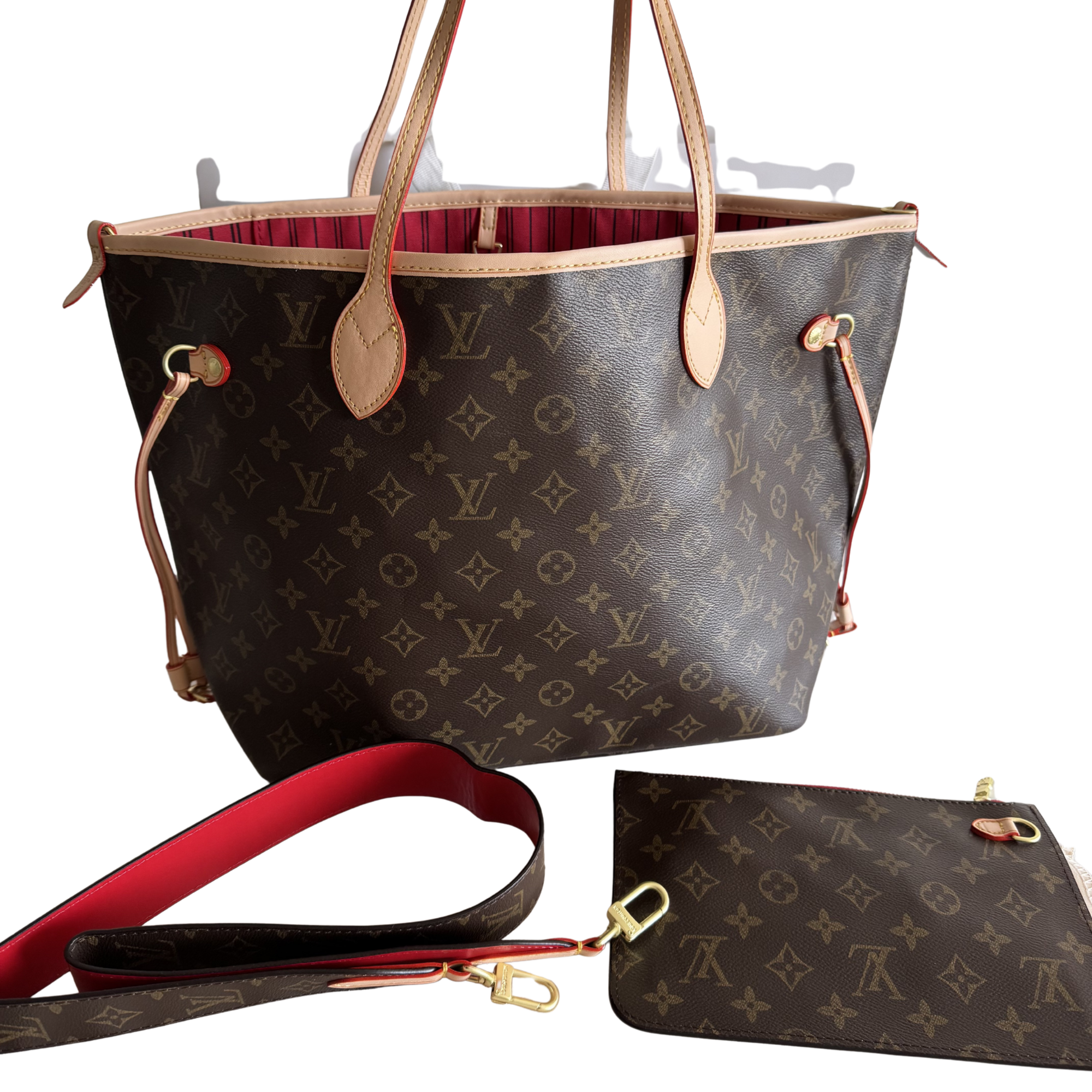 Bolso neverfull monogram cherry MM – LV