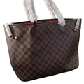 Bolso neverfull cuadros marron/cherry MM – LV
