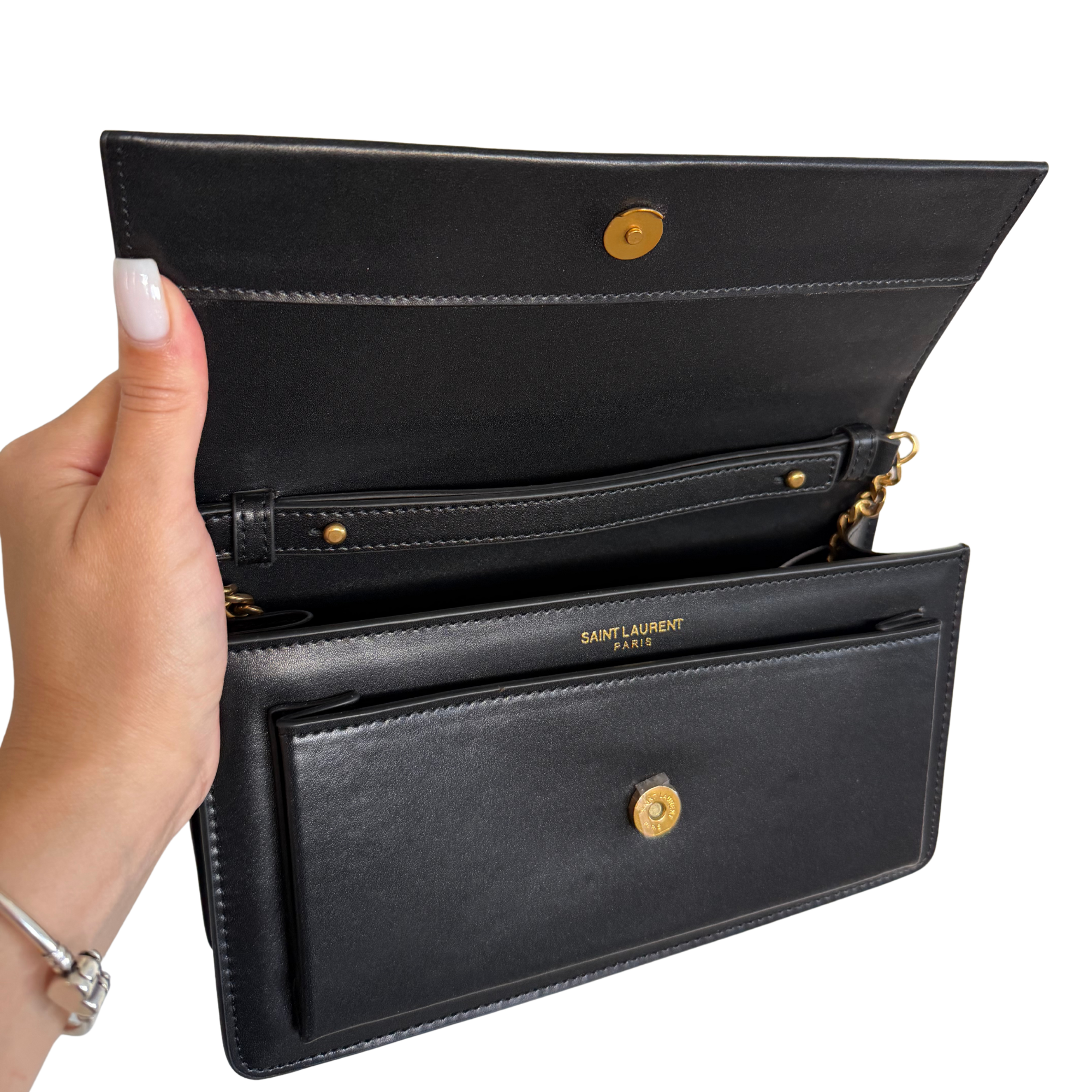 Bolso YSL Elegante Cadena Dorada